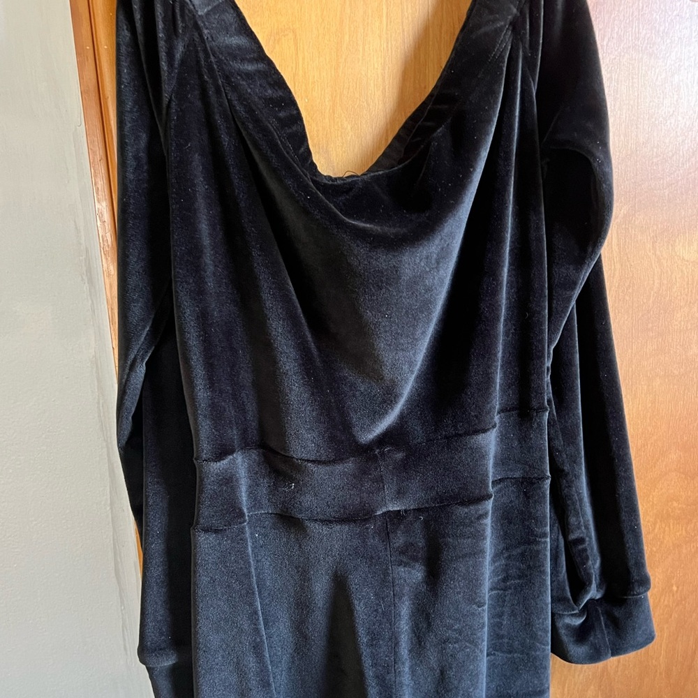 Fashion Nova Black Need a Hug Velour Jumpsuit - Picture 6 of 6
